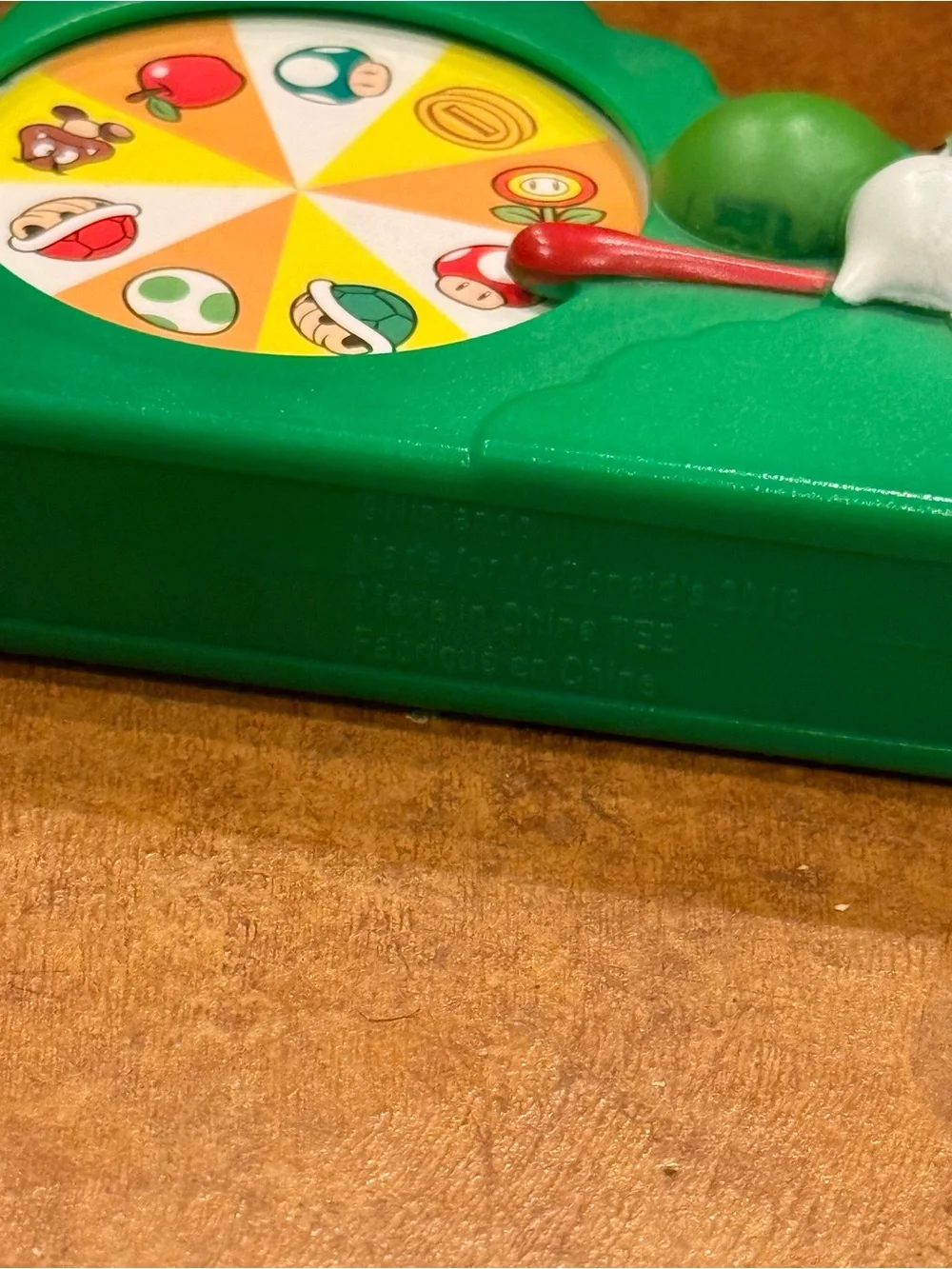 2018 McDonalds Nintendo Super Mario Bros #6 Yoshi Bingo Game Happy Meal Toy